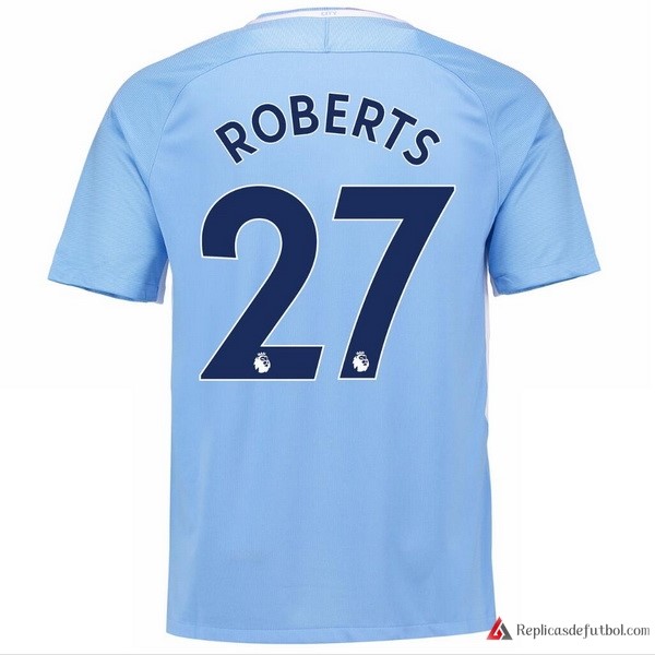 Camiseta Manchester City Primera equipación Roberts 2017-2018